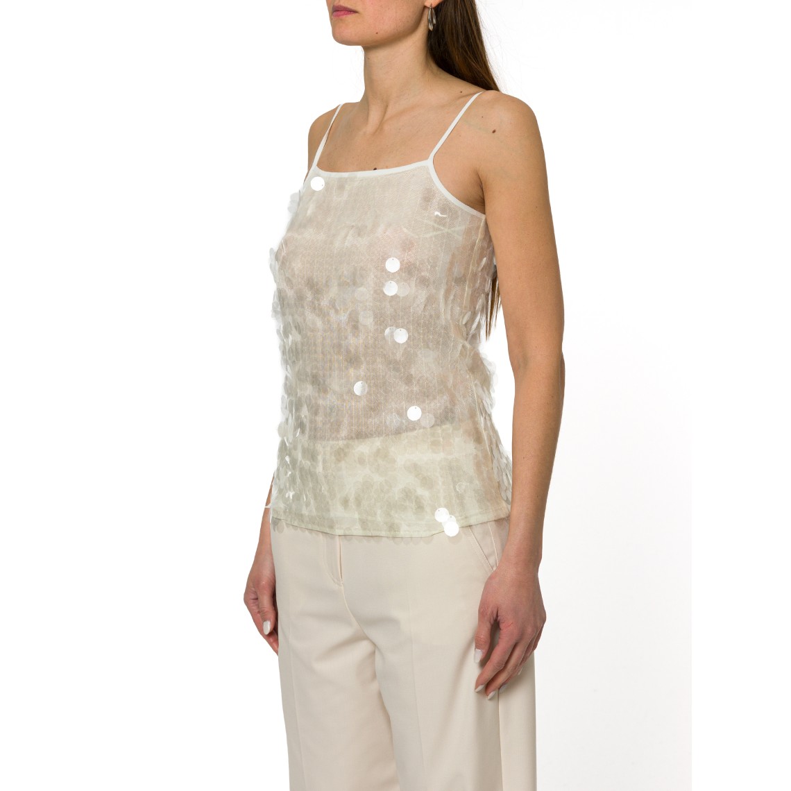 Slip top con paillette Marella