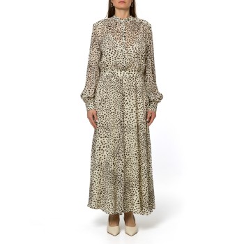 Chemisier lungo in georgette stampata Marella