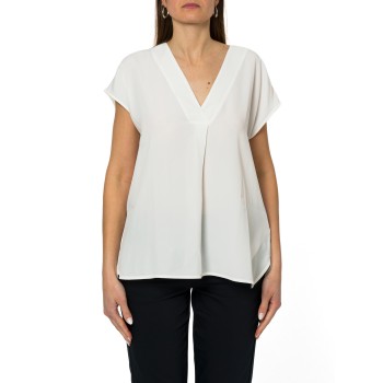 Blusa in crepe de chine misto seta Marella