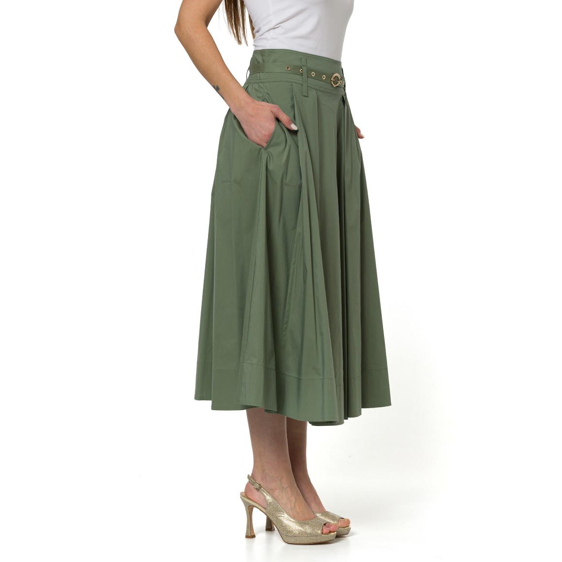 Gonna midi in popeline Liu Jo