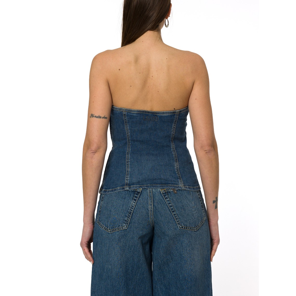 Top bustier in denim Liu Jo