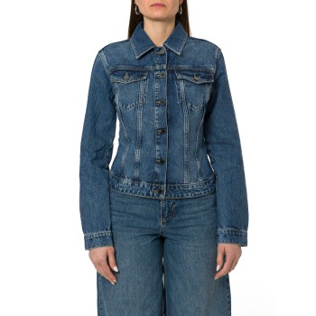 Giacca in denim con stringhe Liu Jo