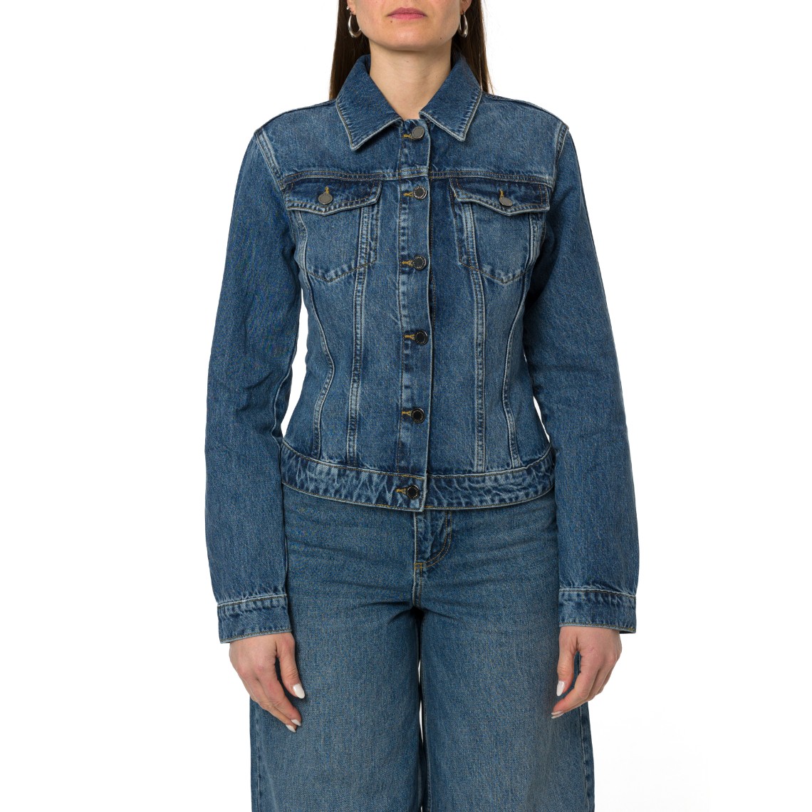 Giacca in denim con stringhe Liu Jo