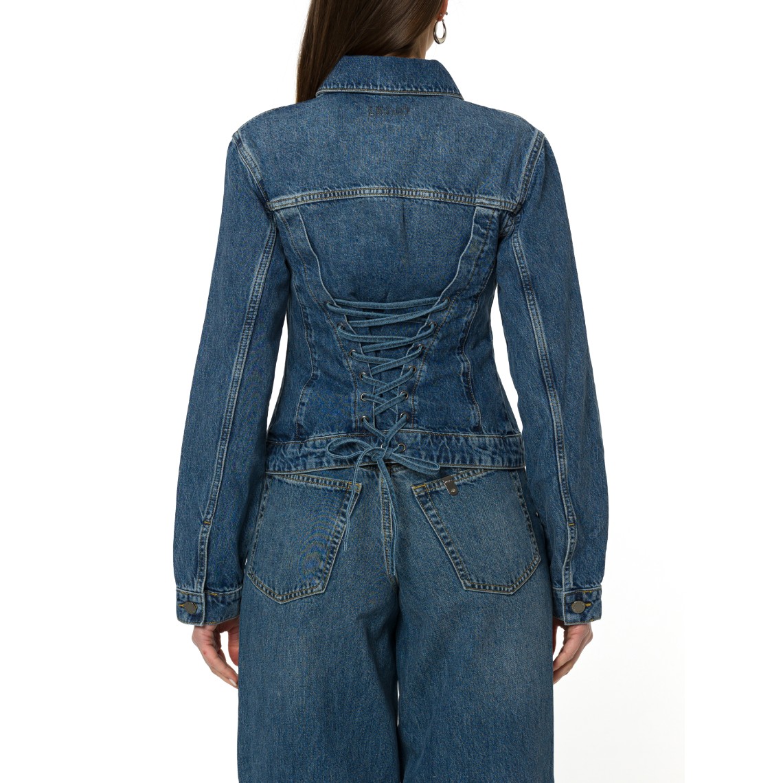 Giacca in denim con stringhe Liu Jo