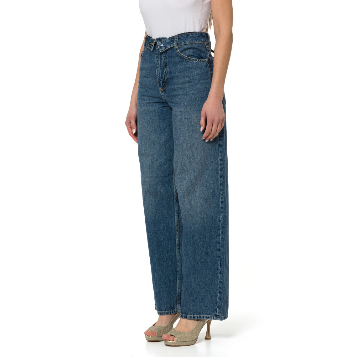 Jeans baggy con stringhe Liu Jo