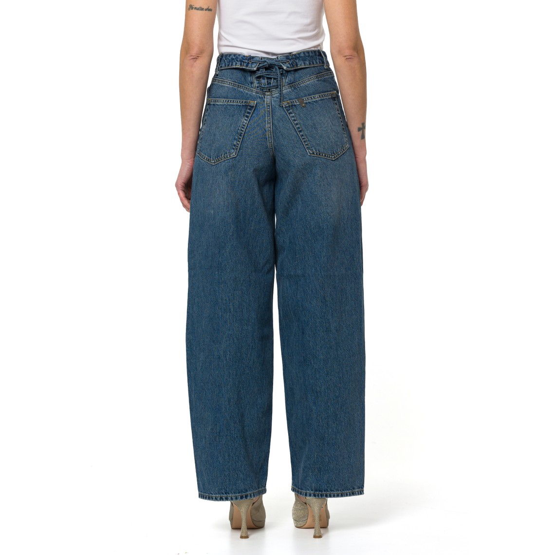 Jeans baggy con stringhe Liu Jo