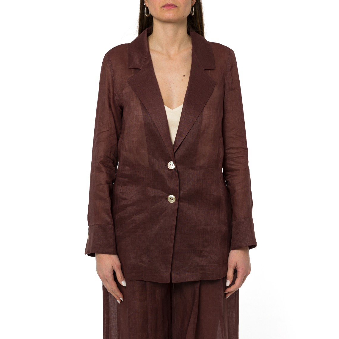 Blazer in ramie Marella