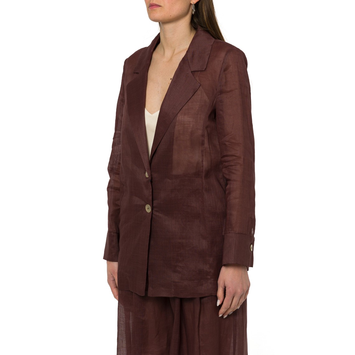 Blazer in ramie Marella