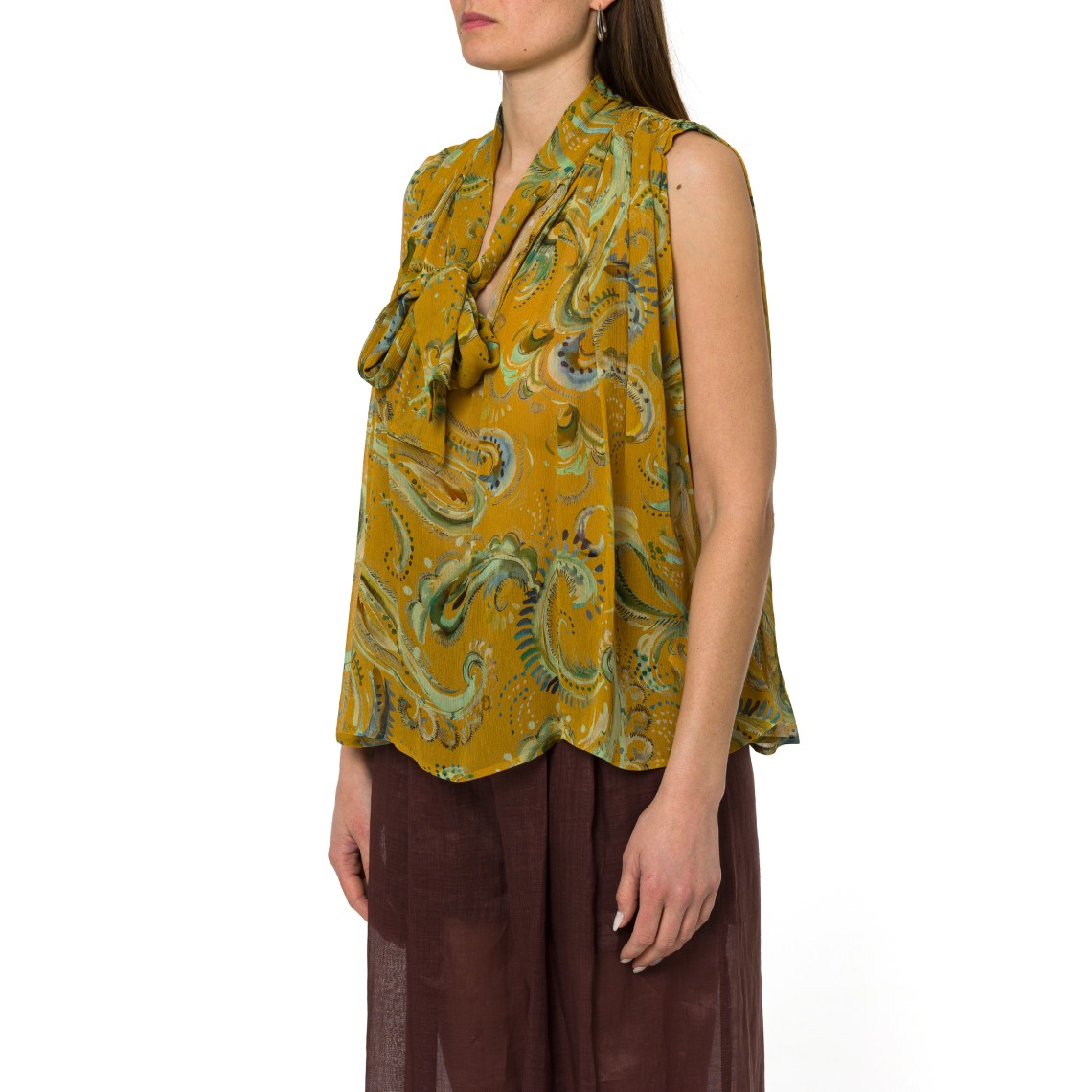 Top svasato in creponne Marella