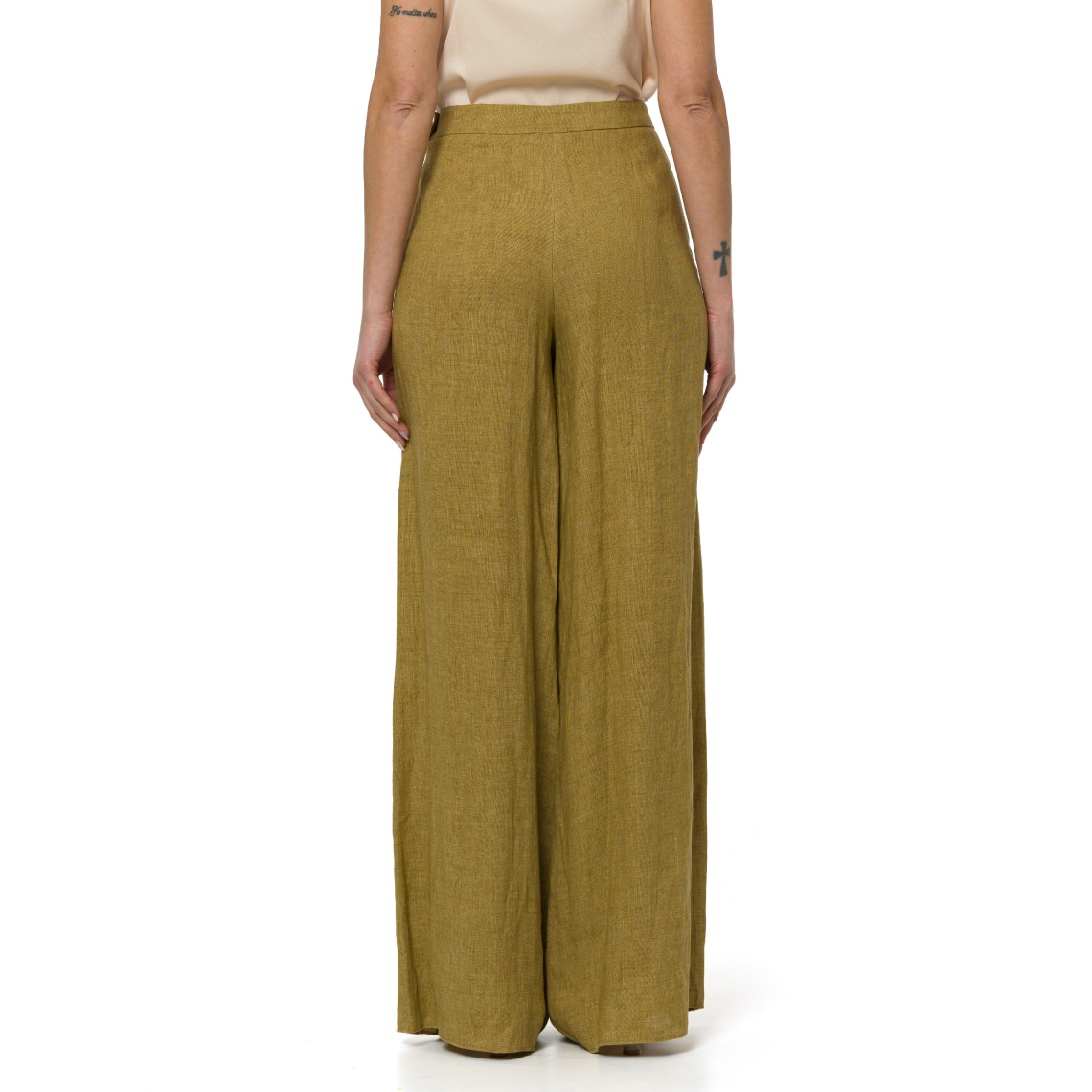 Pantaloni in lino delavé Marella