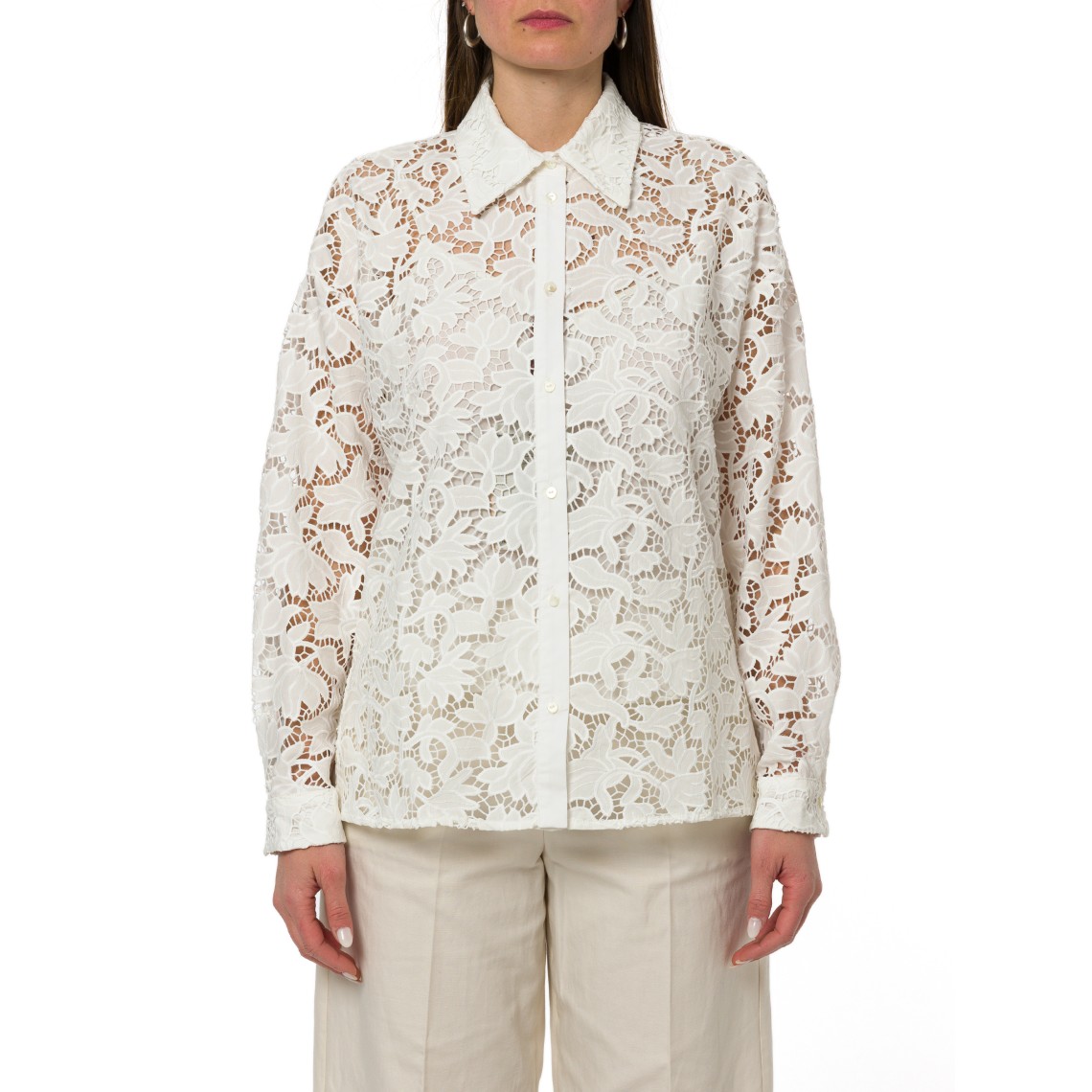 Camicia in cotone sangallo Pennyblack