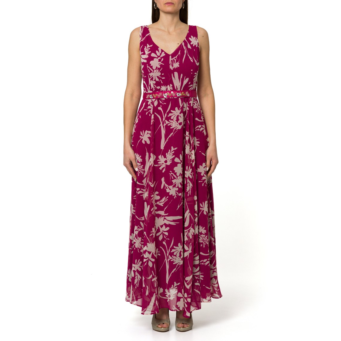 Abito lungo in georgette Pennyblack