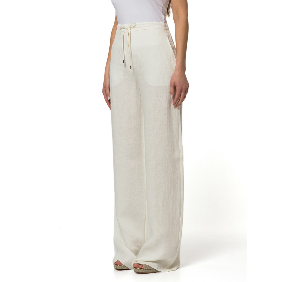 Pantalone in batavia di lino Mstpelota Max Mara Studio