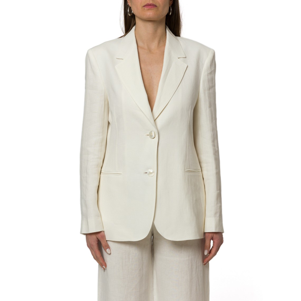 Blazer in batavia di lino Mstbello Max Mara Studio