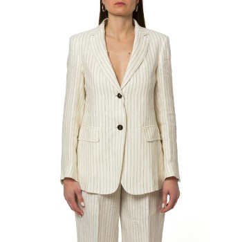 Blazer in lino gessato Mstelogio Max Mara Studio