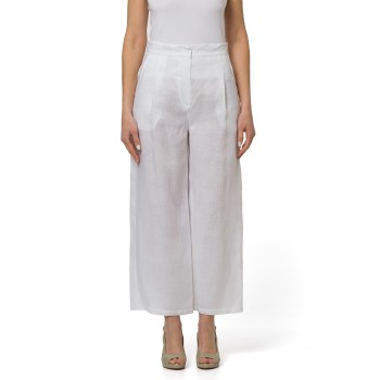 Pantalone crop in tela ramié Msttartufo Max Mara Studio