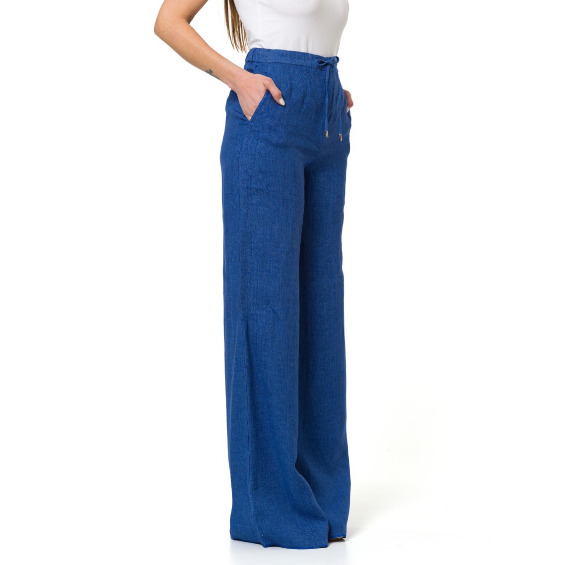 Pantalone in batavia di lino Mstpelota Max Mara Studio