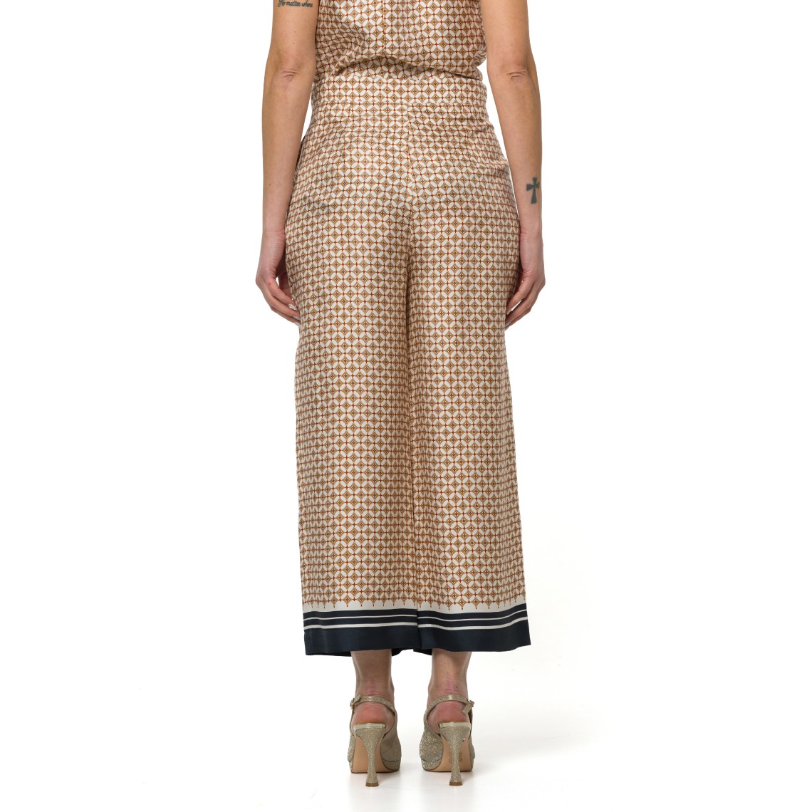 Pantalone in seta stampata Mstottelia Max Mara Studio