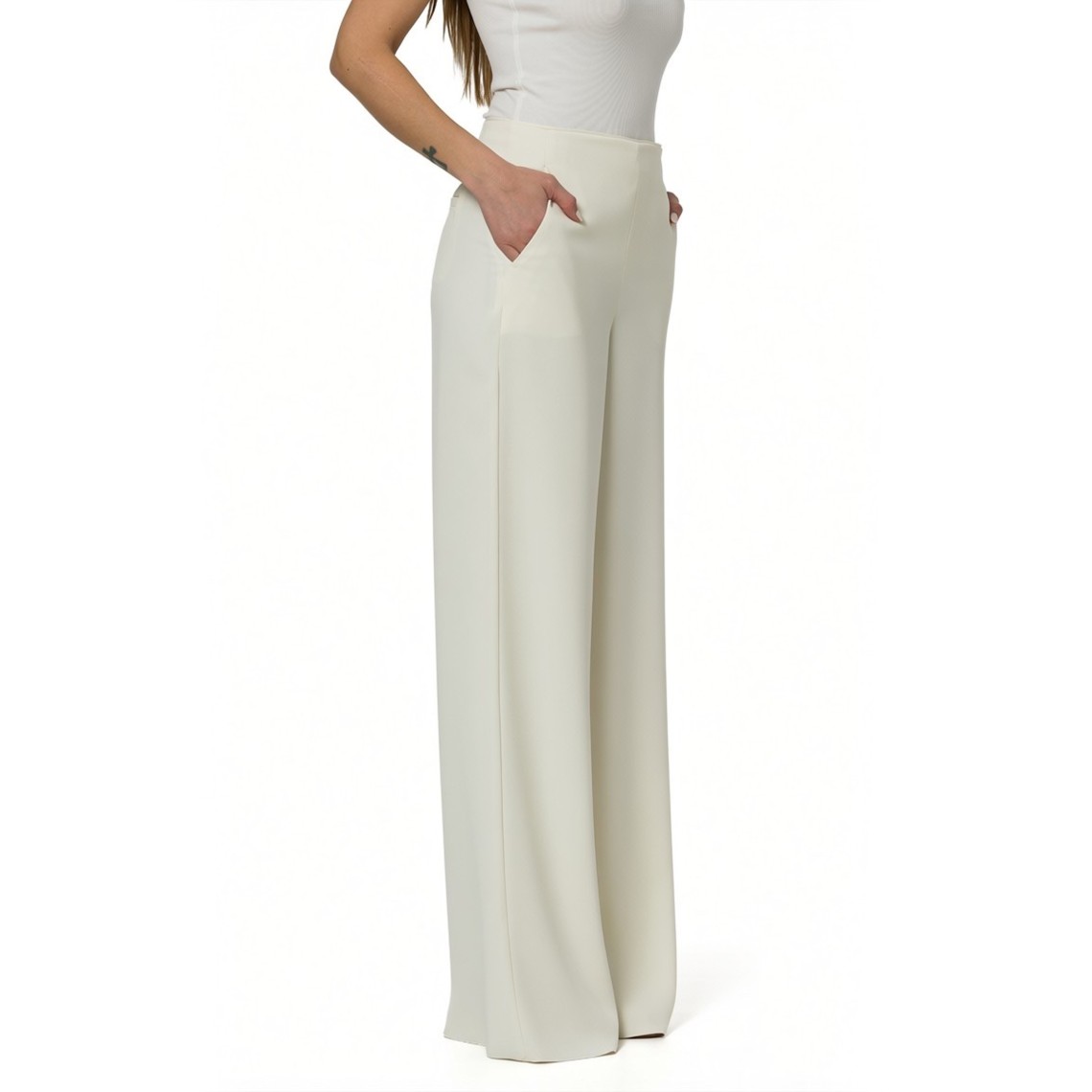 Pantaloni ampi in enver satin Marella 365