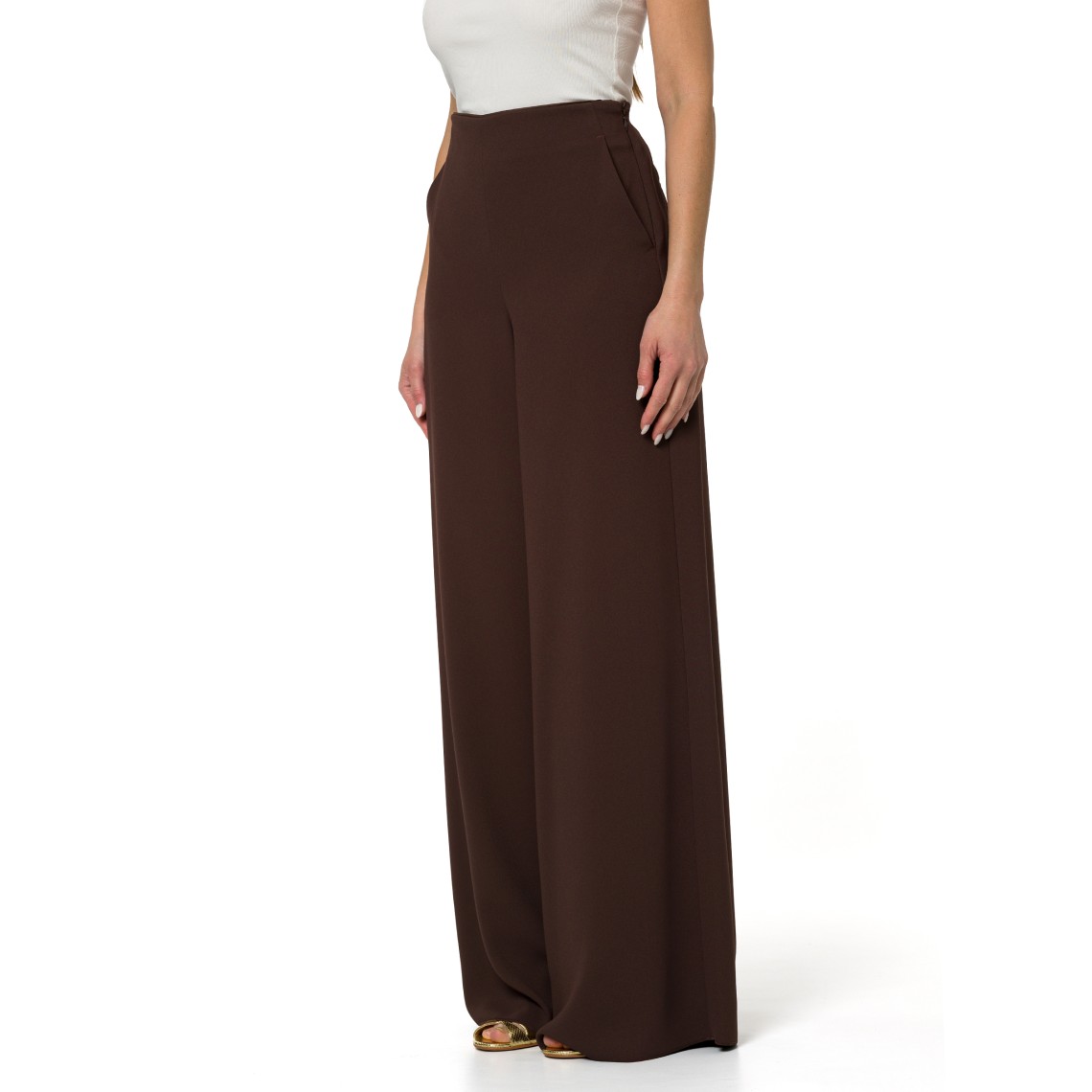 Pantaloni ampi in enver satin Marella 365