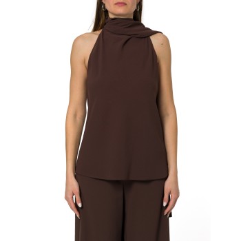 Top all'americana in envers satin Marella 365