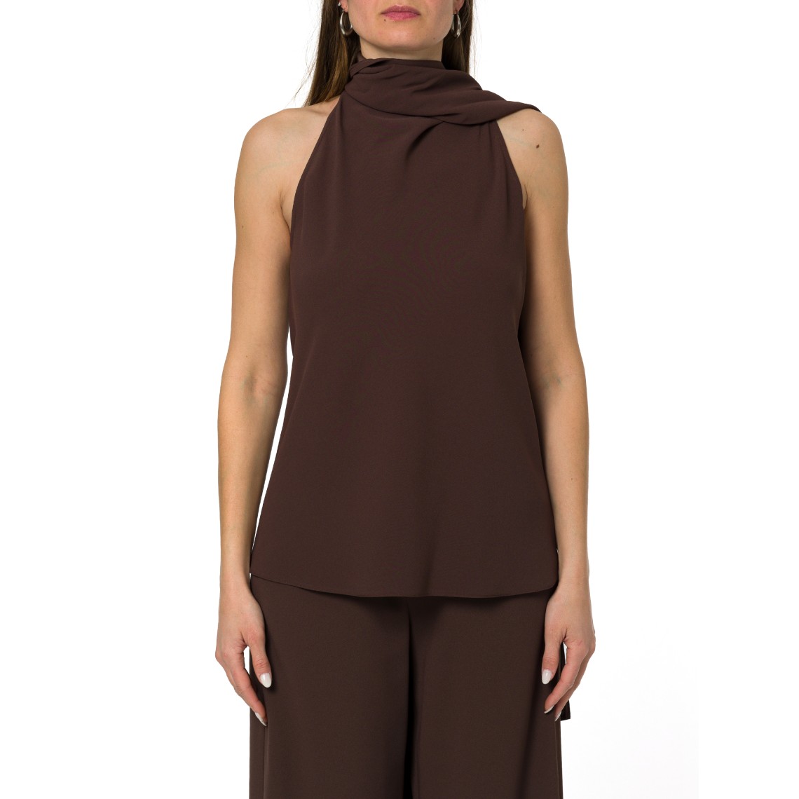 Top all'americana in envers satin Marella 365