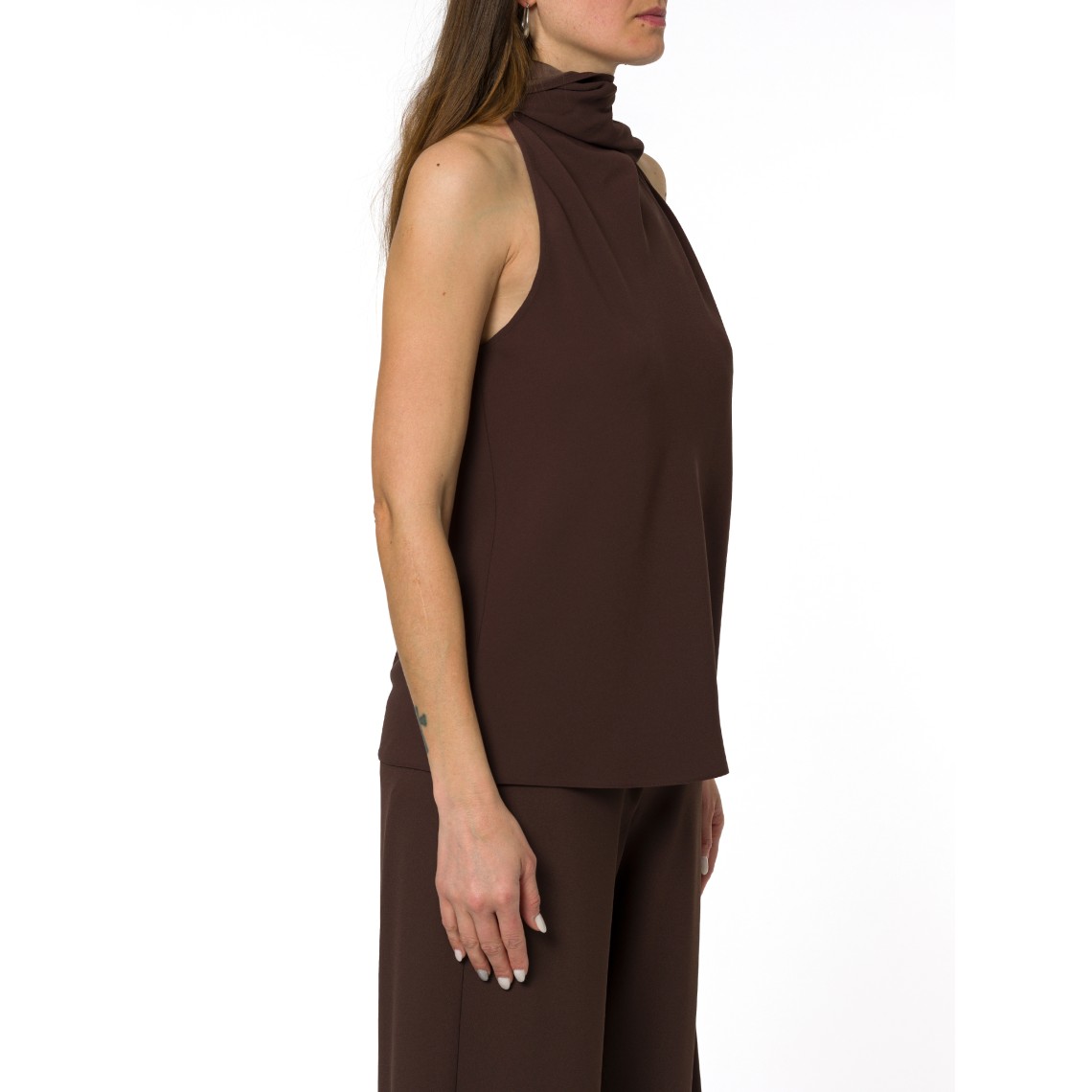 Top all'americana in envers satin Marella 365