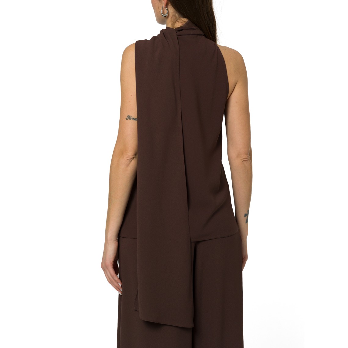 Top all'americana in envers satin Marella 365