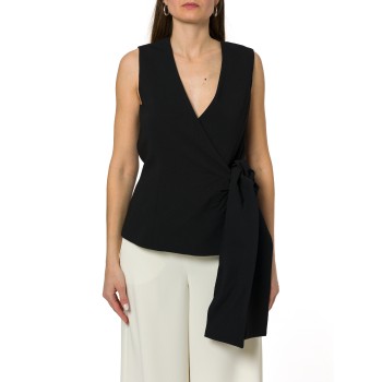 Top in enver satin con fiocco Marella 365