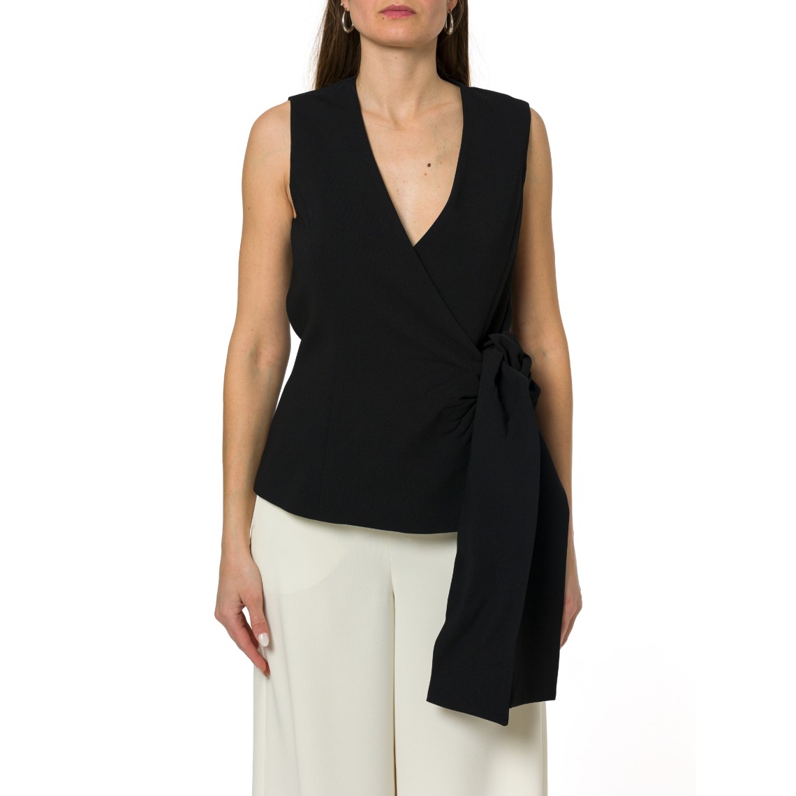 Top in enver satin con fiocco Marella 365