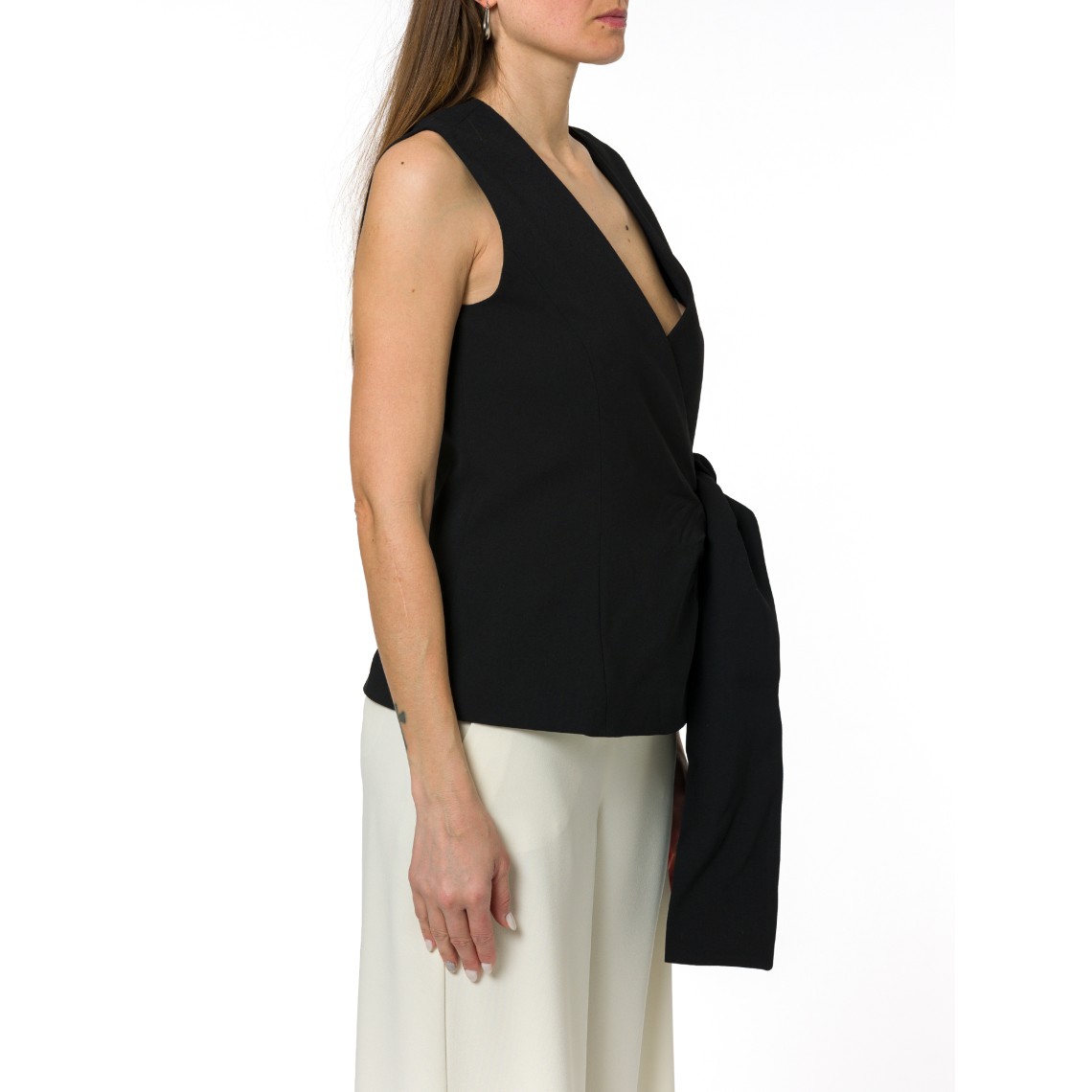 Top in enver satin con fiocco Marella 365