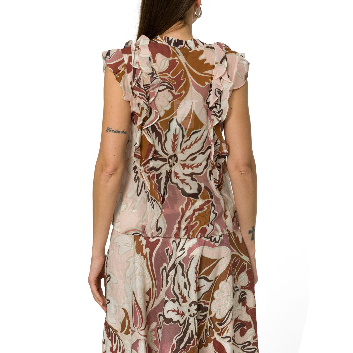 Top in georgette stampato Marella Sport