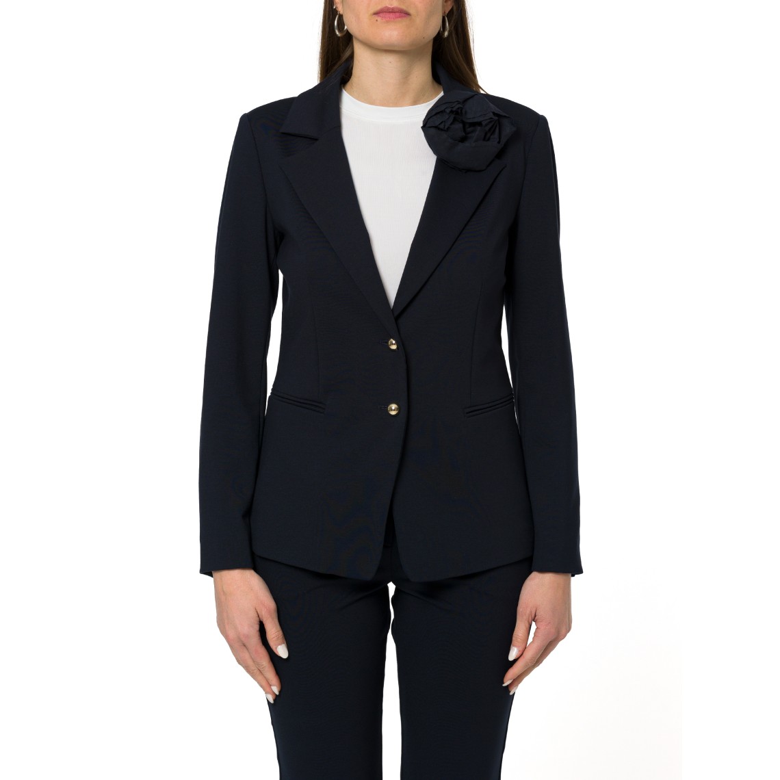 Giacca aderente in jersey punto milano Marella Sport