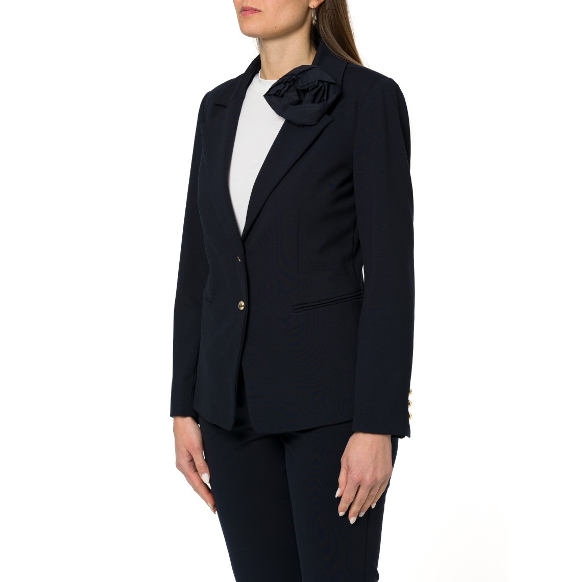 Giacca aderente in jersey punto milano Marella Sport