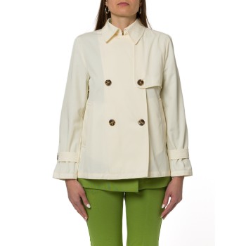 Trench impermeabile doppiopetto in gabardina Emme Marella