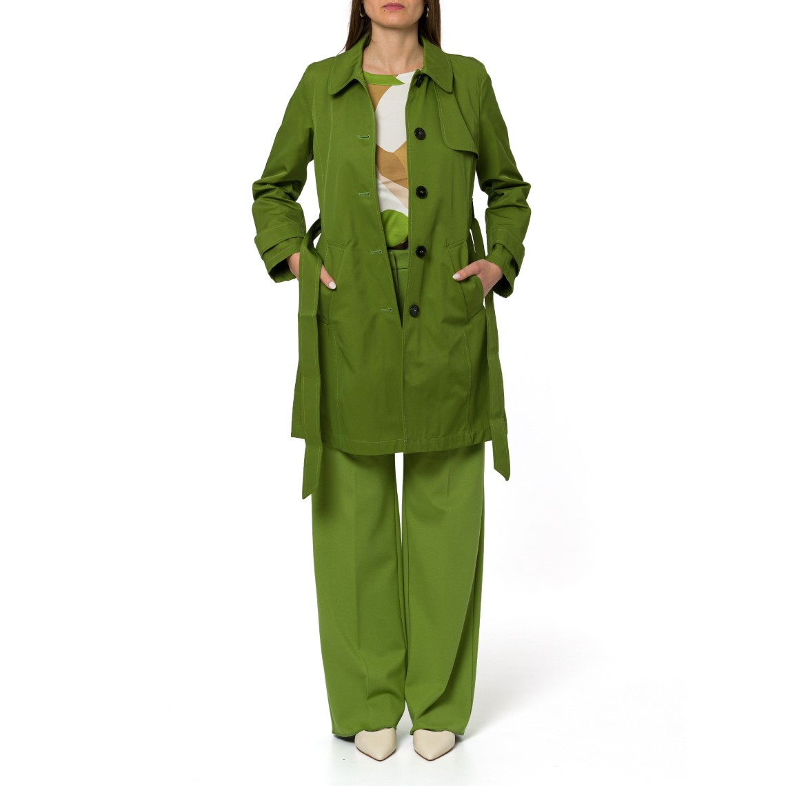 Trench antigoccia con cintura Emme Marella