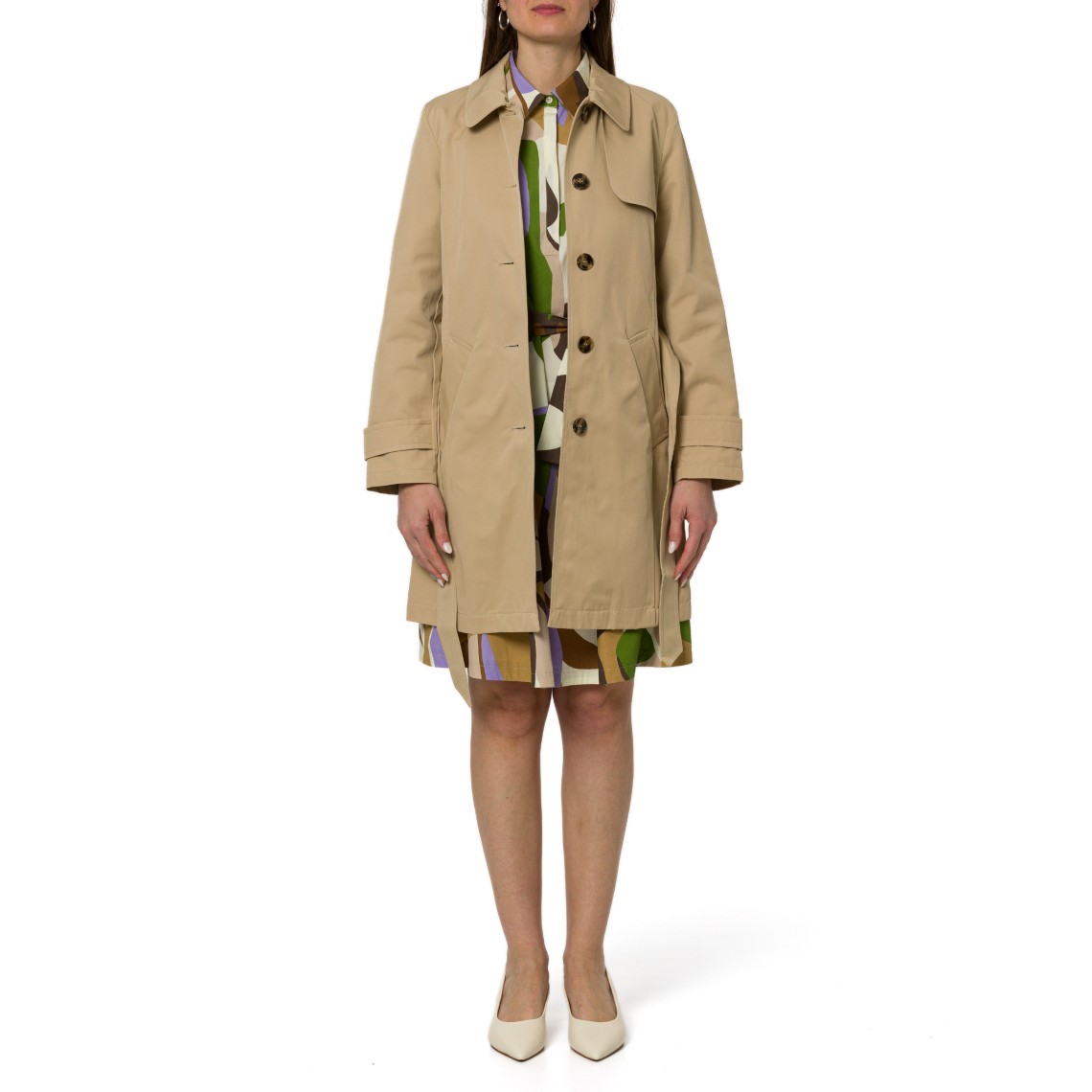Trench antigoccia con cintura Emme Marella
