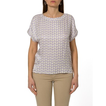 T-shirt in twill stampato Emme Marella