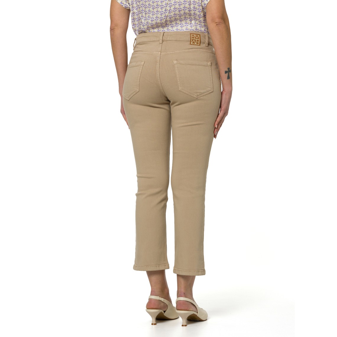 Pantaloni flare in gabardina stretch Emme Marella