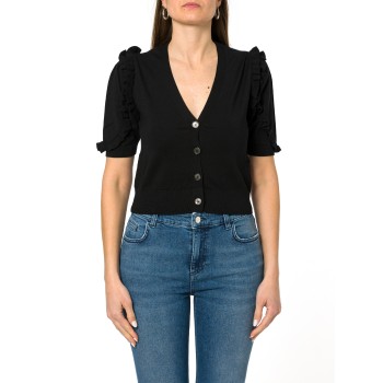 Cardigan crop con volant Marella Sport