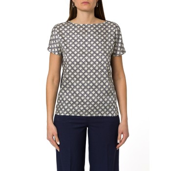 Blusa in twill stampato Emme Marella