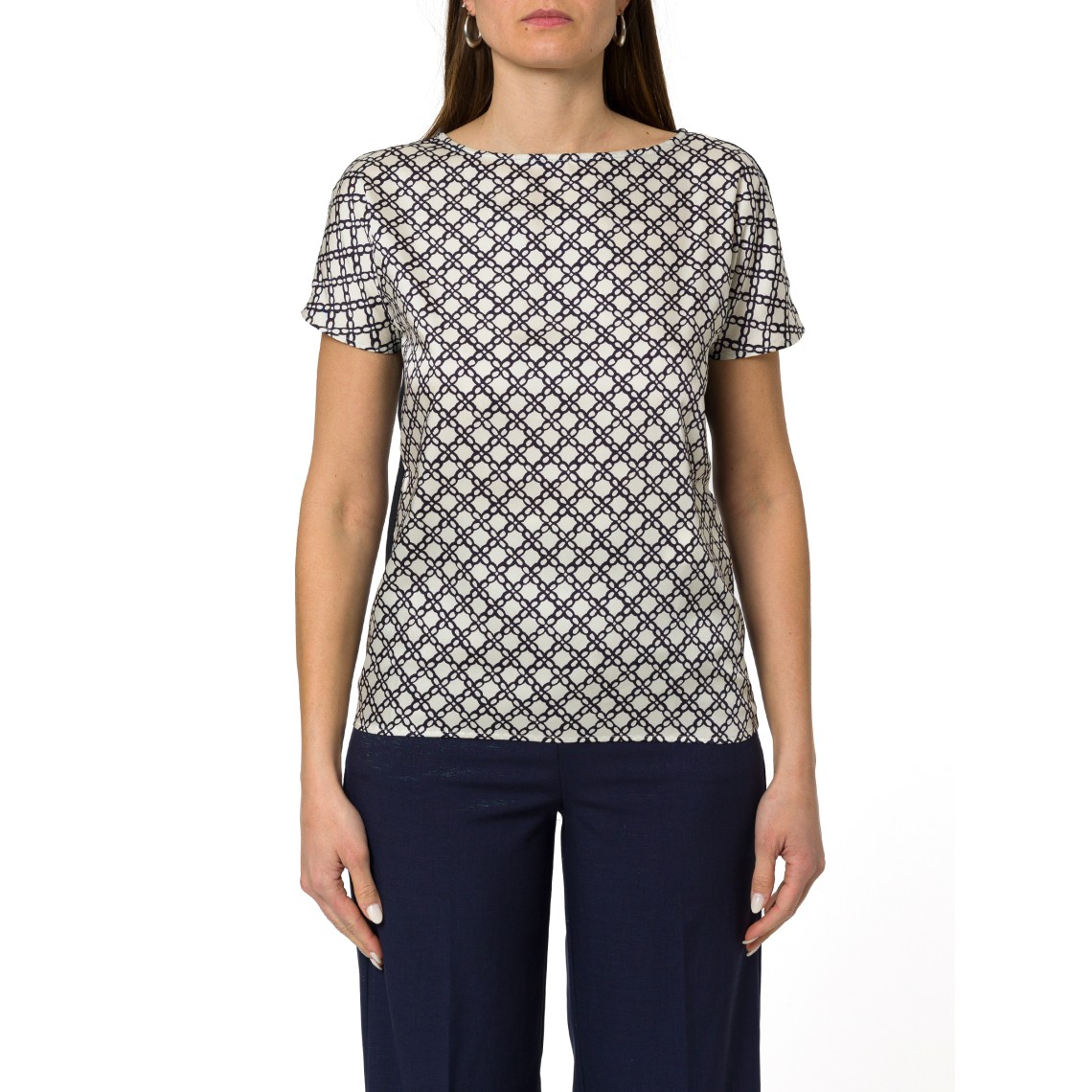 Blusa in twill stampato Emme Marella