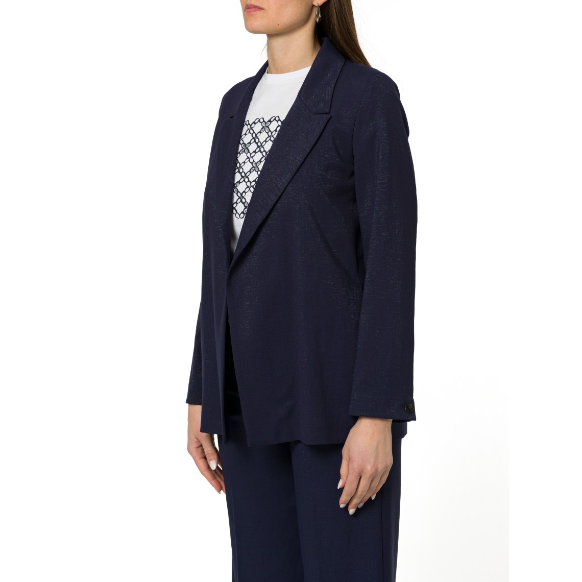 Giacca in viscosa e lamè Emme Marella