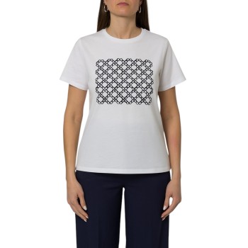 T-shirt in cotone con stampa Emme Marella