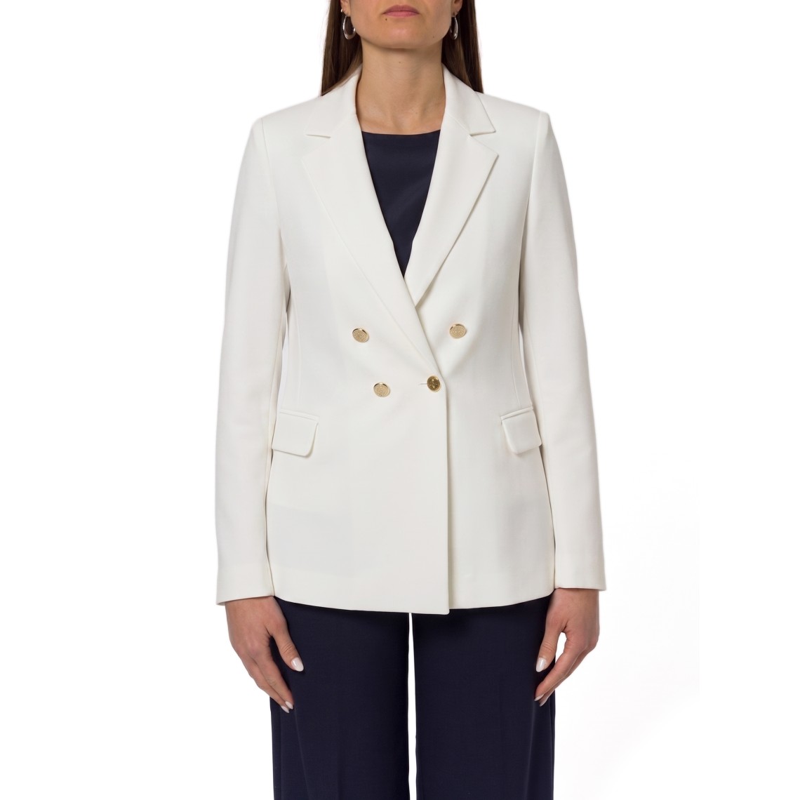 Giacca doppiopetto in jersey stretch Emme Marella