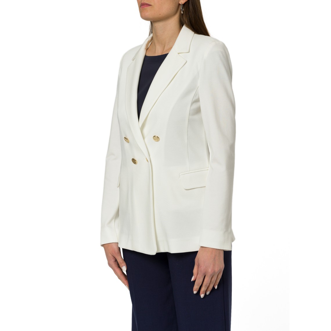 Giacca doppiopetto in jersey stretch Emme Marella