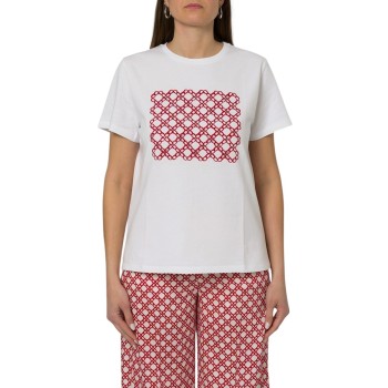 T-shirt in cotone con stampa Emme Marella