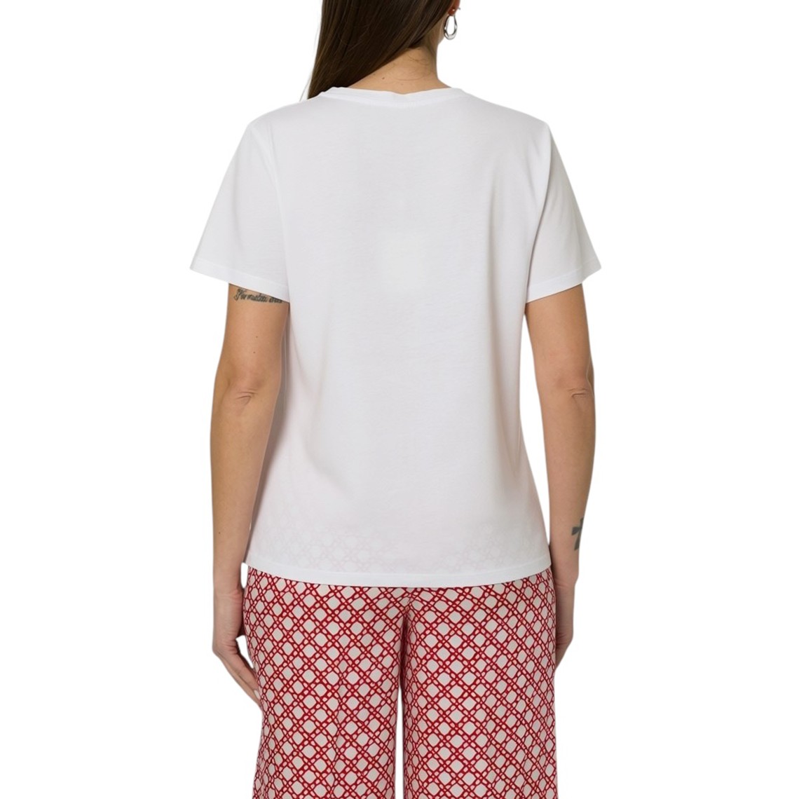 T-shirt in cotone con stampa Emme Marella