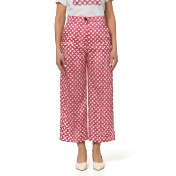 Pantaloni in twill stampato Emme Marella