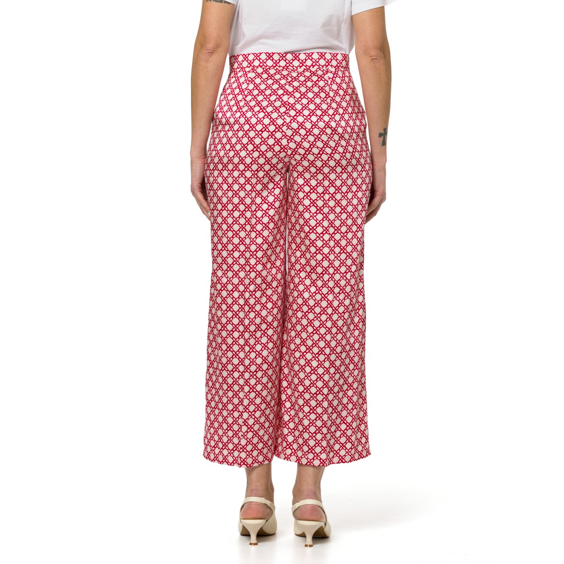 Pantaloni in twill stampato Emme Marella